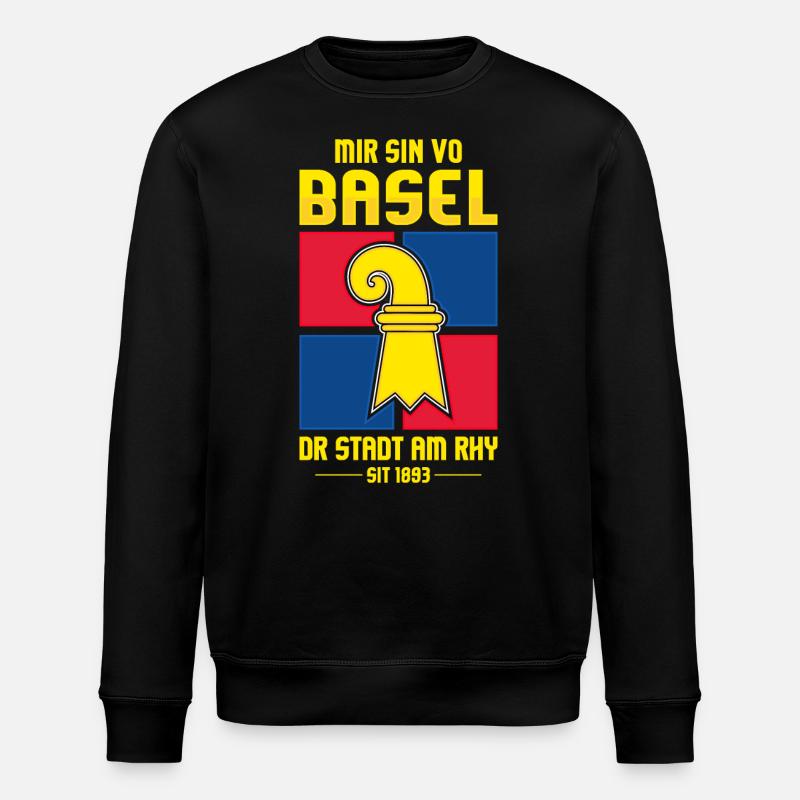 BASEL - Stanley/Stella Unisex Bio-Sweatshirt ROLLER - Schwarz