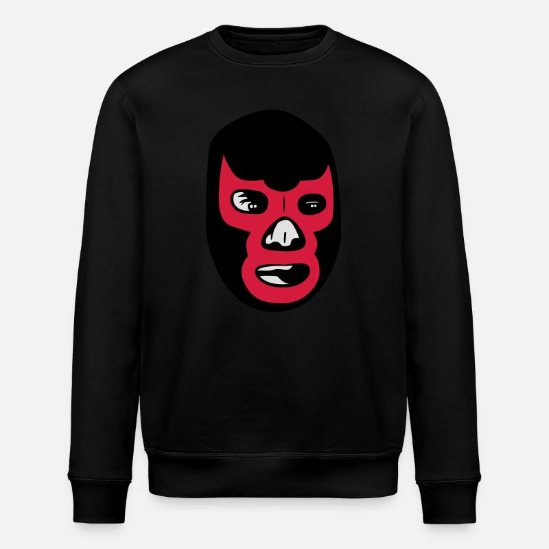 mexican wrestling mask lucha libre - Stanley/Stella Unisex Bio-Sweatshirt ROLLER - Schwarz