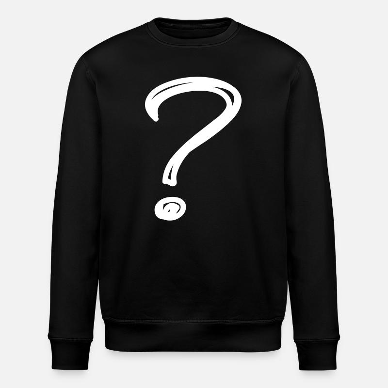 Ein Fragezeichen - Stanley/Stella Unisex Bio-Sweatshirt ROLLER - Schwarz