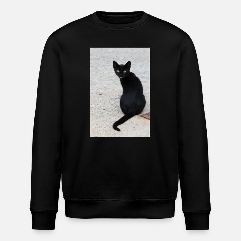 Chat noir - Sweat bio ROLLER Stanley/Stella Unisexe - noir