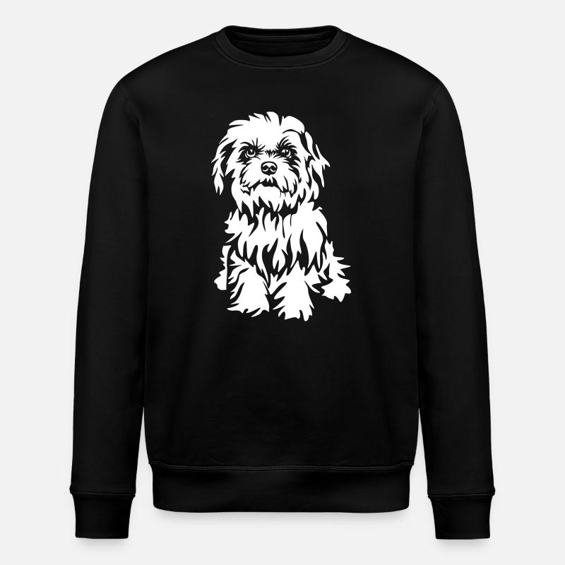 Havaneser "Black Edition" - Stanley/Stella Unisex Bio-Sweatshirt ROLLER - Schwarz