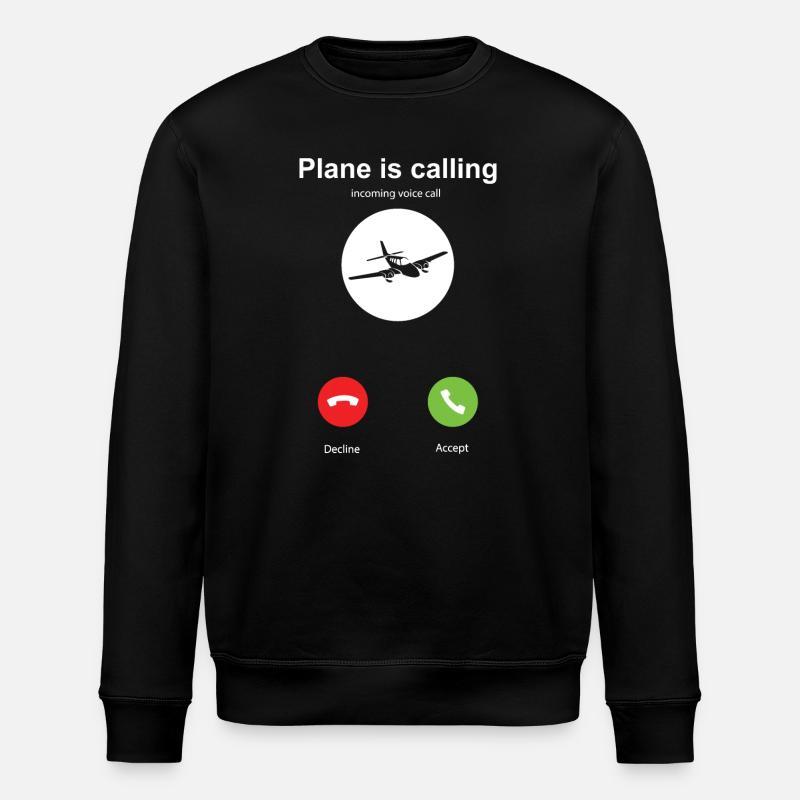 Mon avion appelle - Sweat bio ROLLER Stanley/Stella Unisexe - noir