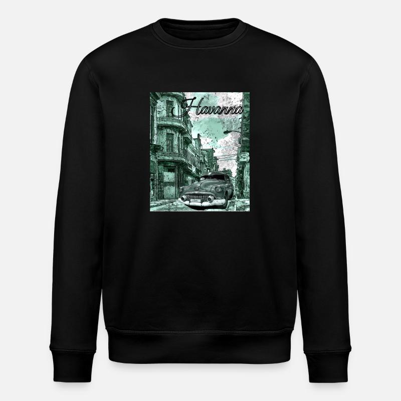 La Havane Cuba - Sweat bio ROLLER Stanley/Stella Unisexe - noir