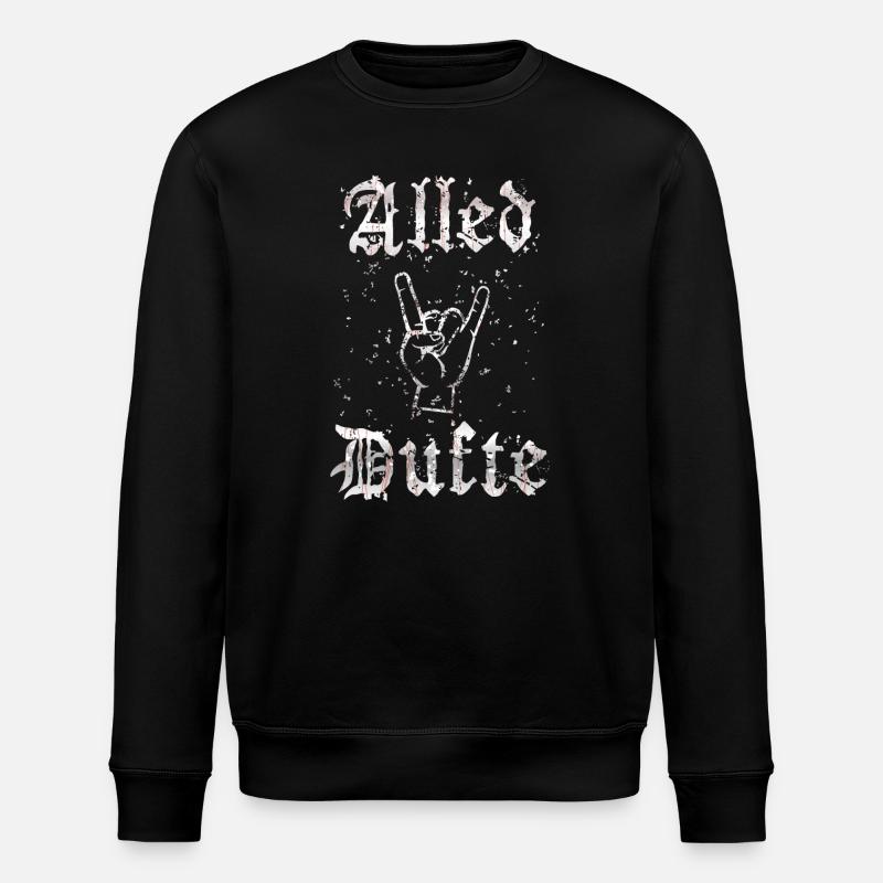 "Alled Dufte" cooler berliner Spruch - Stanley/Stella Unisex Bio-Sweatshirt ROLLER - Schwarz