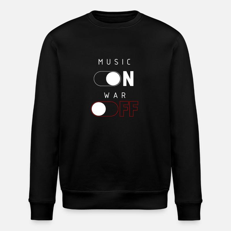 Musique ON/OFF — Contraste Guerrier - Sweat bio ROLLER Stanley/Stella Unisexe - noir
