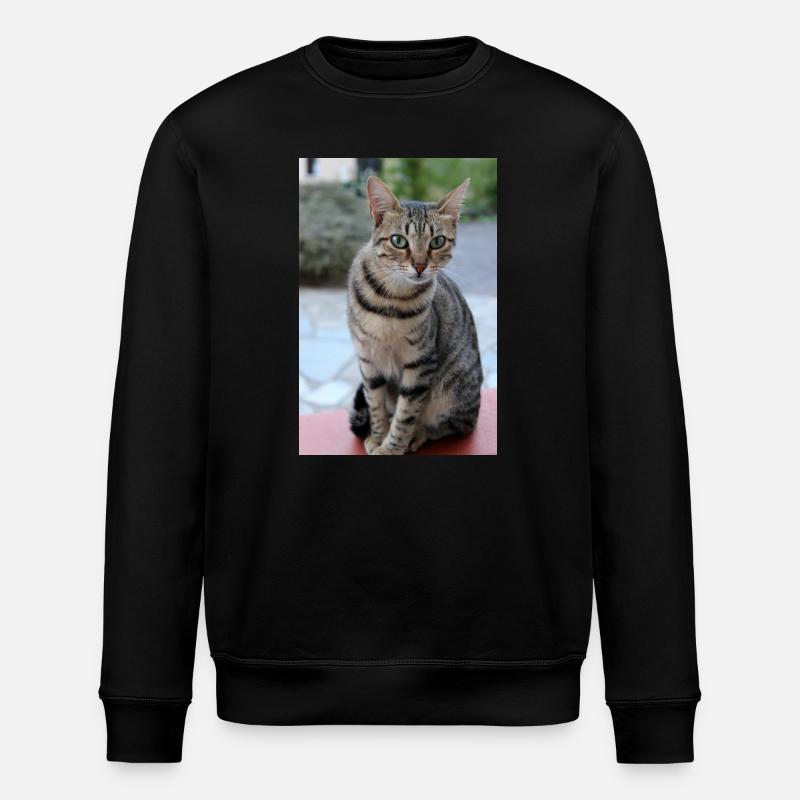 Cat Kitten Poster Cat Poster - Stanley/Stella ROLLER Unisex Organic Sweatshirt - black