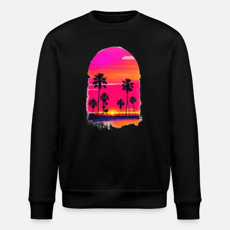 Coucher de soleil avec Plamen - Sweat bio ROLLER Stanley/Stella Unisexe - noir