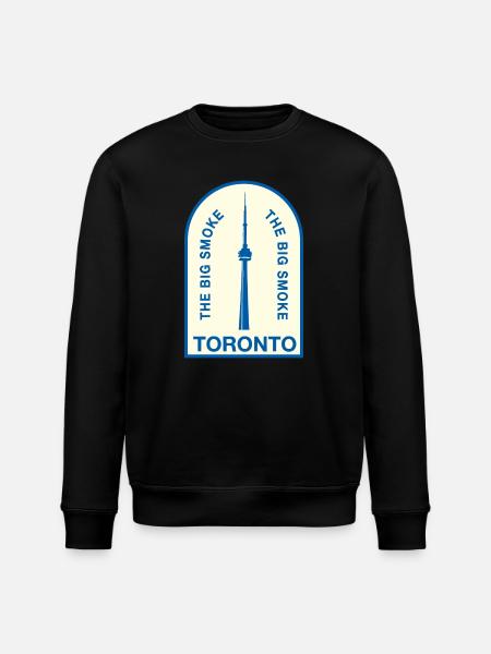 Toronto CNTower Big Smoke - Stanley/Stella ROLLER Unisex Organic Sweatshirt - black