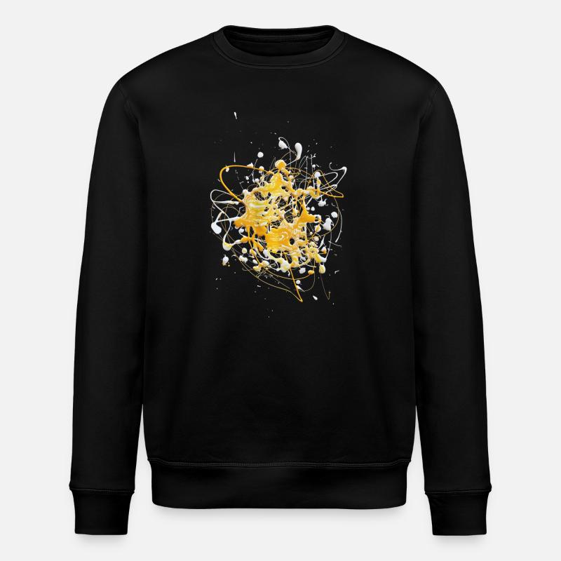 Yellowwhite.Splash - Stanley/Stella Unisex Bio-Sweatshirt ROLLER - Schwarz