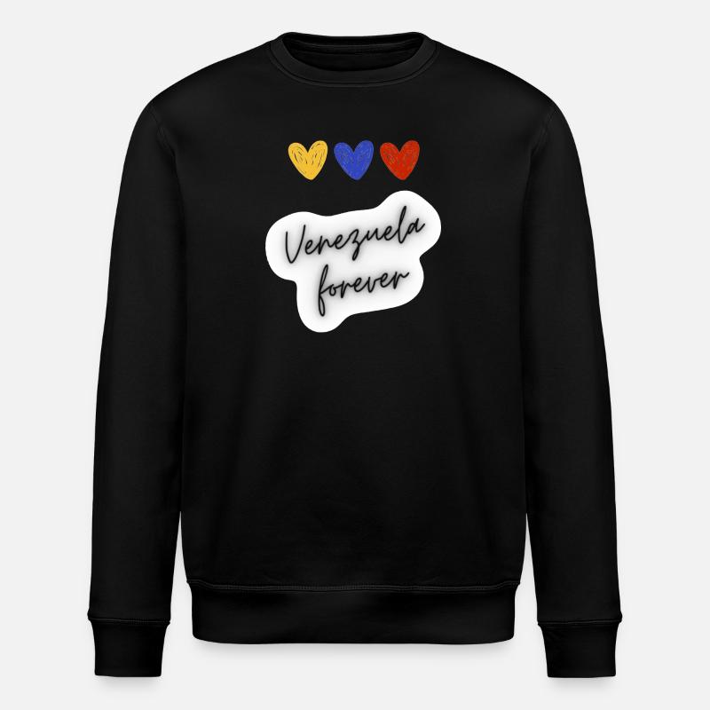Venezuela für immer - Stanley/Stella Unisex Bio-Sweatshirt ROLLER - Schwarz