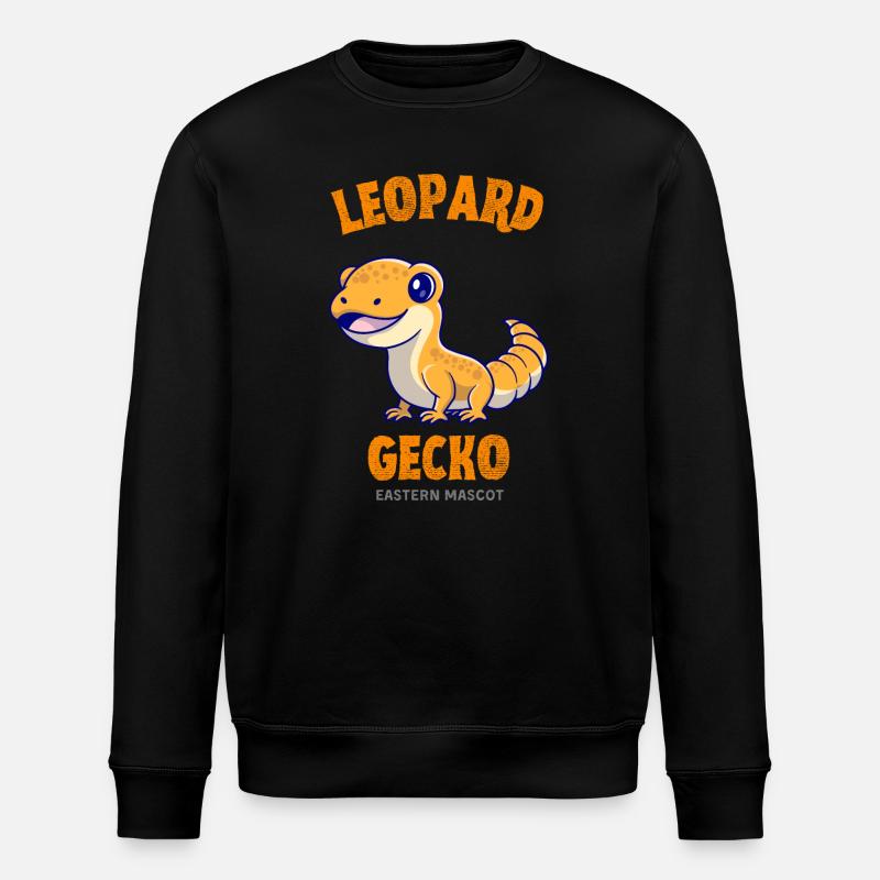 léopard, gecko, reptile, petit lézard - Sweat bio ROLLER Stanley/Stella Unisexe - noir