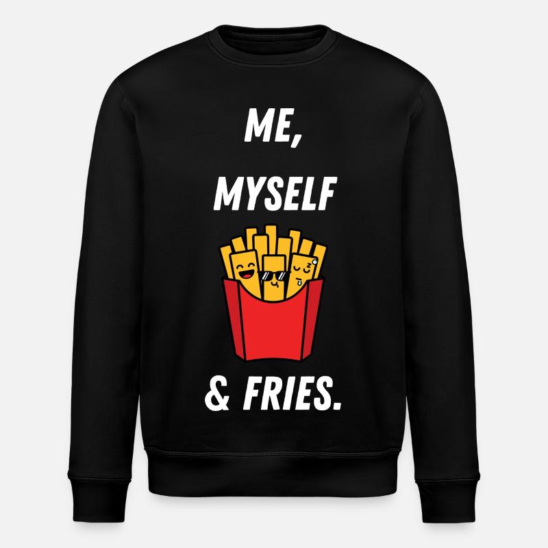 Kunterbunte Fries mit Persönlichkeit - Stanley/Stella Unisex Bio-Sweatshirt ROLLER - Schwarz