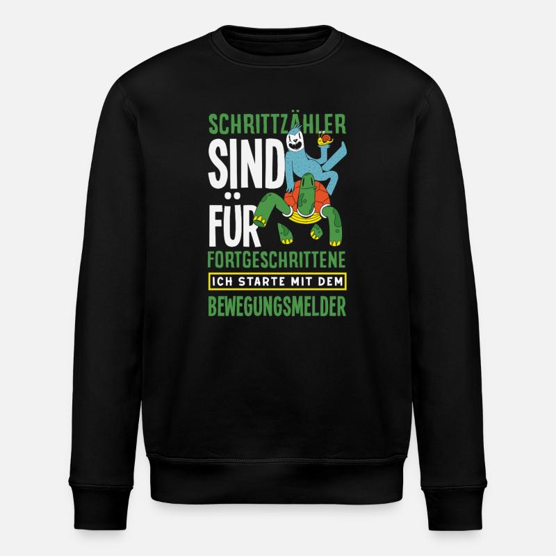 Podomètre? J’utilise le détecteur de mouvement - Sweat bio ROLLER Stanley/Stella Unisexe - noir