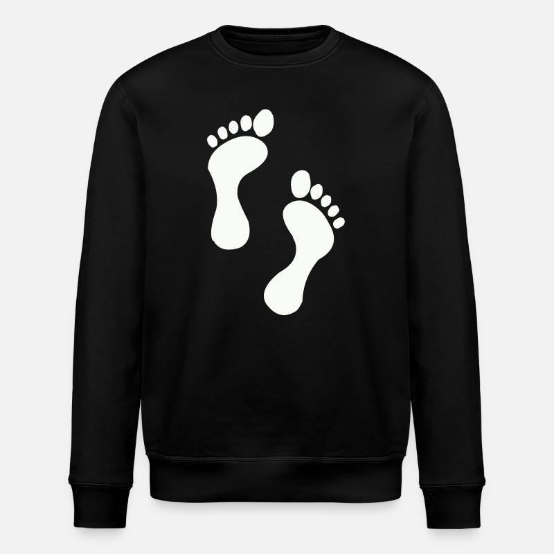Small feet, big dreams - Stanley/Stella ROLLER Unisex Organic Sweatshirt - black