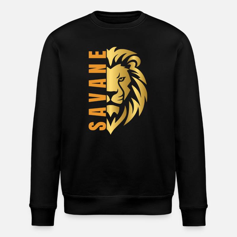 Lion doré  - Sweat bio ROLLER Stanley/Stella Unisexe - noir