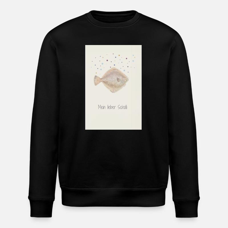 Mon cher Scholli fish design - Sweat bio ROLLER Stanley/Stella Unisexe - noir