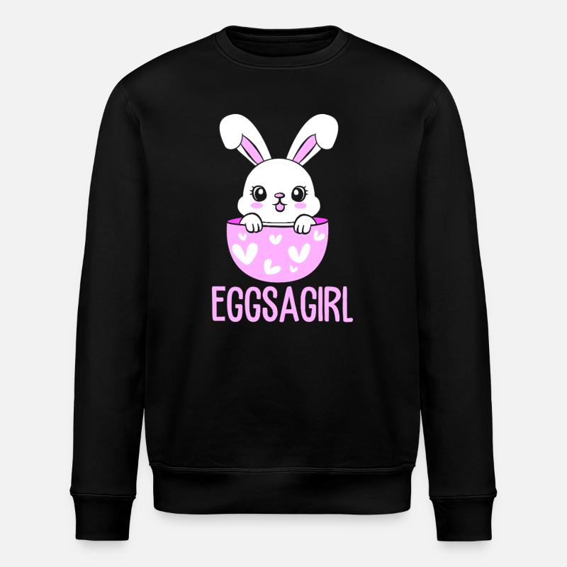 Werdende Mutter Ostern Gender Reveal - Stanley/Stella Unisex Bio-Sweatshirt ROLLER - Schwarz