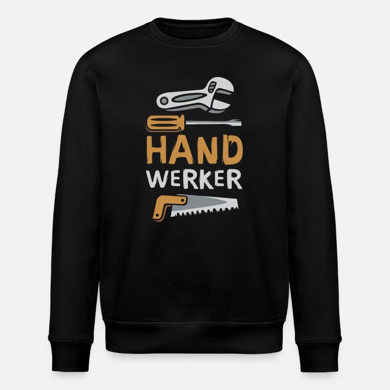 Conception artisanale avec des outils - Sweat bio ROLLER Stanley/Stella Unisexe - noir