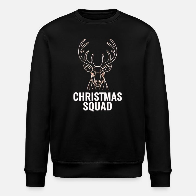 Neon Deer Squad Noël - Sweat bio ROLLER Stanley/Stella Unisexe - noir