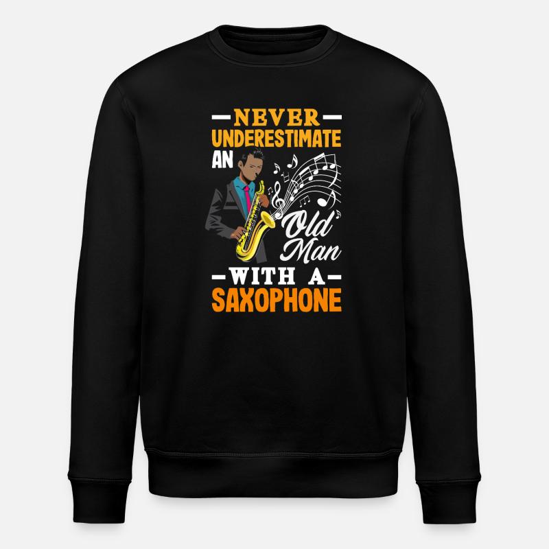 Saxophone - Sweat bio ROLLER Stanley/Stella Unisexe - noir