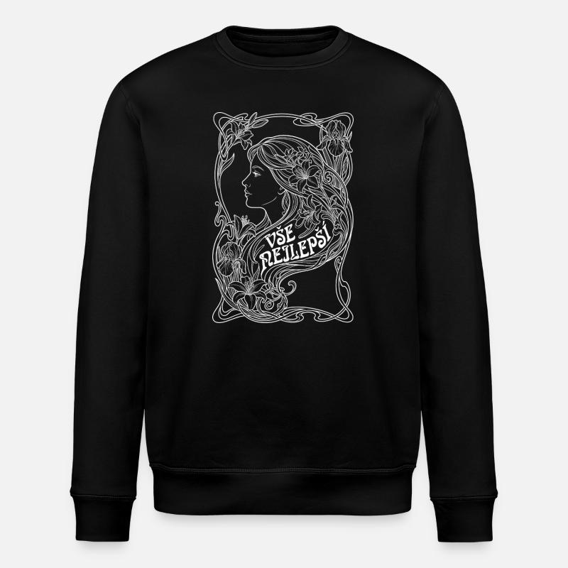 Vse Nejlepsi Jugendstil Frau - Stanley/Stella Unisex Bio-Sweatshirt ROLLER - Schwarz