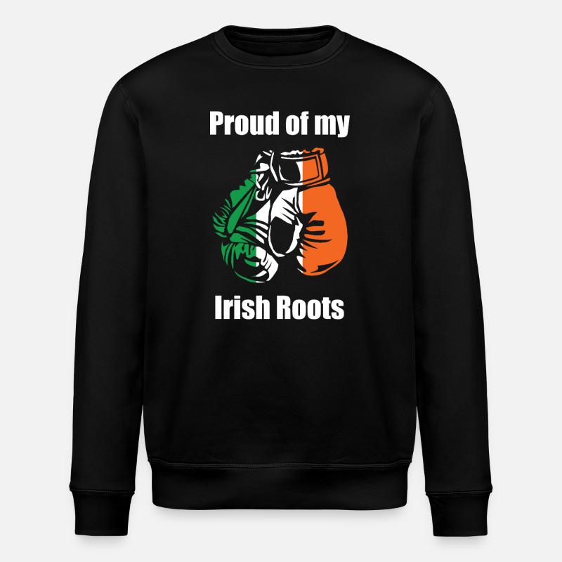 Fier de mes racines irlandaises - Sweat bio ROLLER Stanley/Stella Unisexe - noir