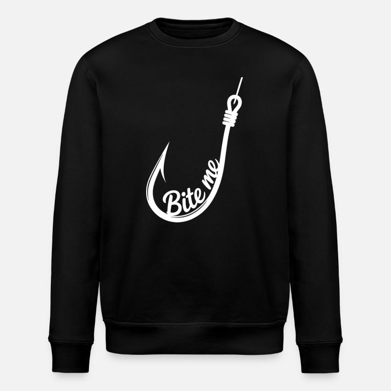 Emblème de l’hameçon à pêche-Me - Sweat bio ROLLER Stanley/Stella Unisexe - noir
