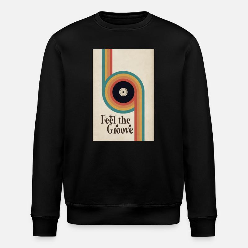 Affiche vinyle rétro Feel the Groove - Sweat bio ROLLER Stanley/Stella Unisexe - noir