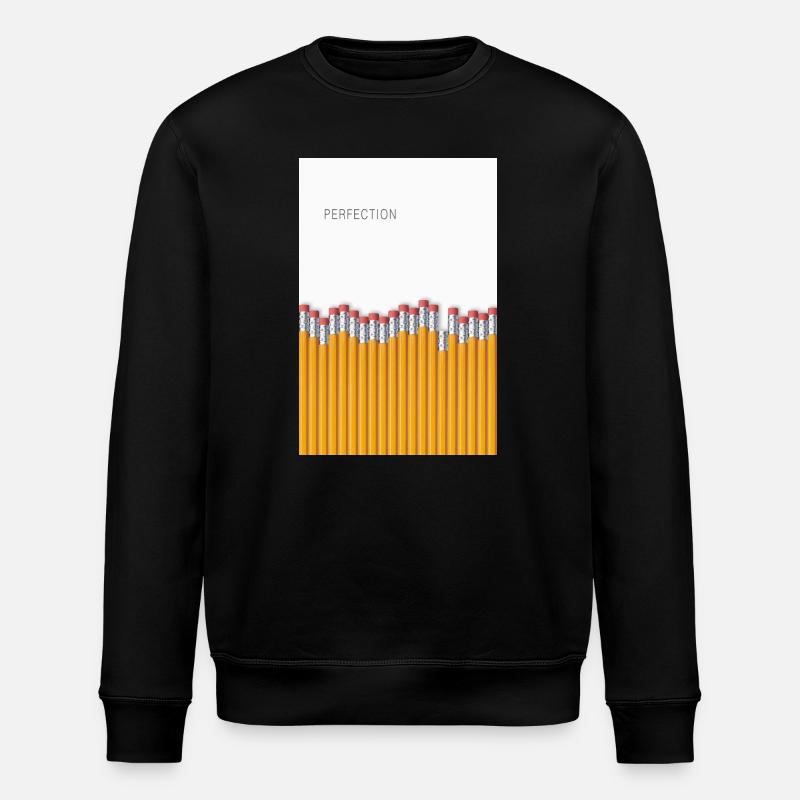 Perfection Minimalist Irony Design - Stanley/Stella Unisex Bio-Sweatshirt ROLLER - Schwarz