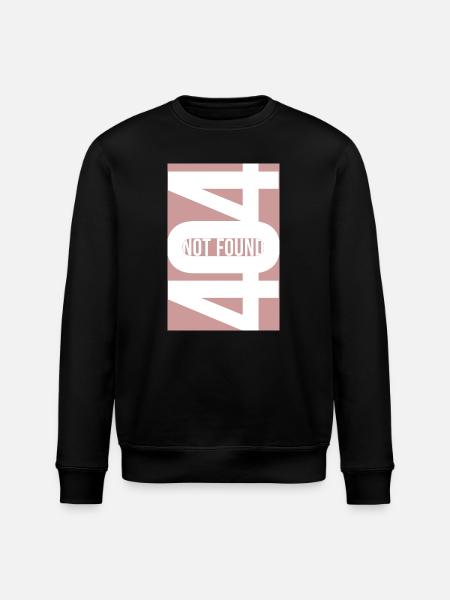 404 Not Found - Dusty Rose - Stanley/Stella ROLLER Unisex Organic Sweatshirt - black