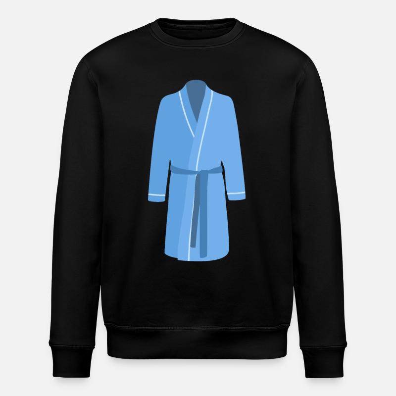 blue bathrobe - Stanley/Stella ROLLER Unisex Organic Sweatshirt - black