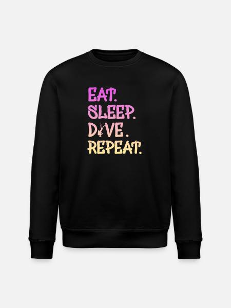 Tauchen Taucher Geschenk - Stanley/Stella Unisex Bio-Sweatshirt ROLLER - Schwarz