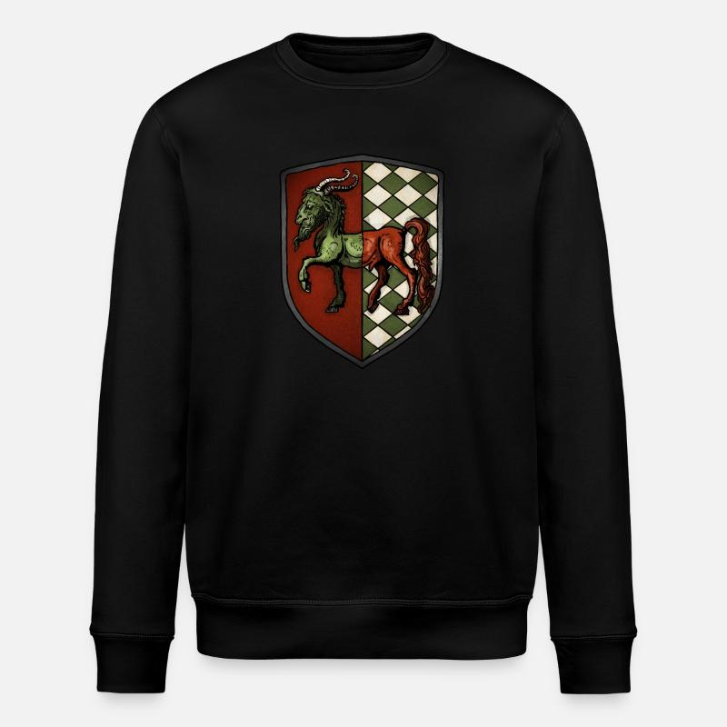 Armoiries : rouge, chimère verte - Sweat bio ROLLER Stanley/Stella Unisexe - noir