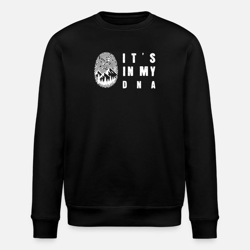 DNA Wald Fingerabdruck Design - Stanley/Stella Unisex Bio-Sweatshirt ROLLER - Schwarz