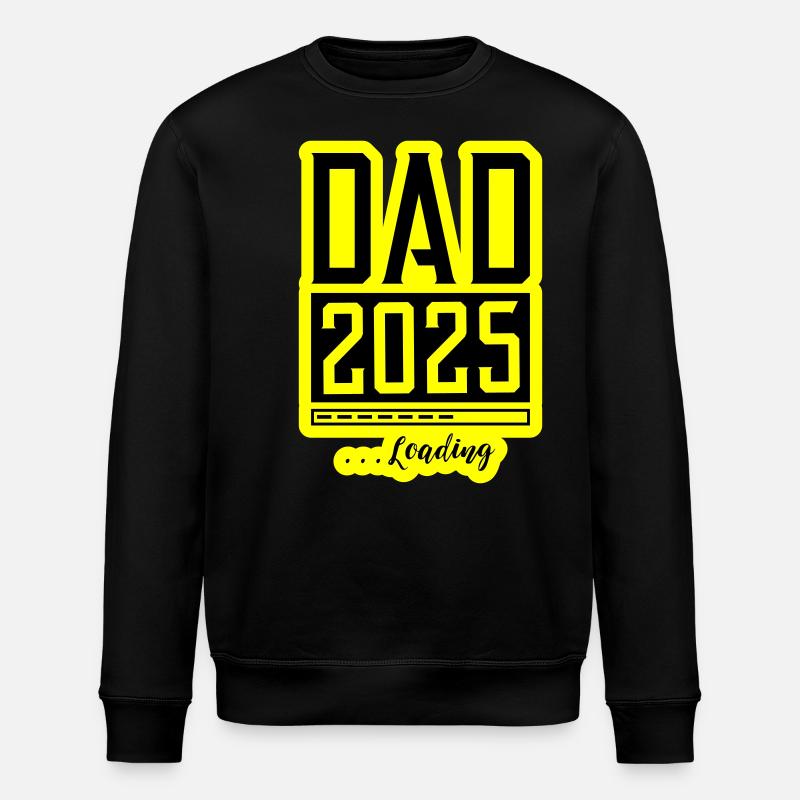 Dad 2025 Loading Papa - Stanley/Stella ROLLER Unisex Organic Sweatshirt - black