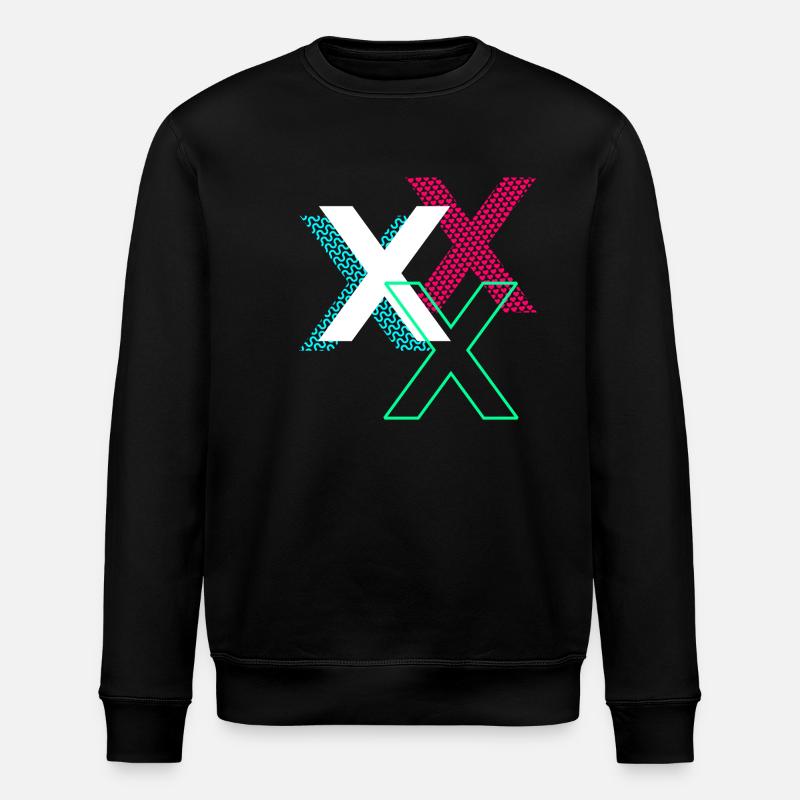 X Buchstabe - Stanley/Stella Unisex Bio-Sweatshirt ROLLER - Schwarz