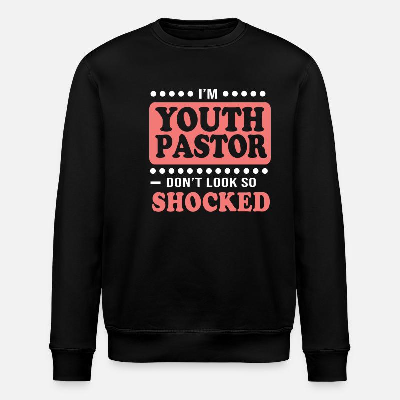 Pasteur des jeunes - Sweat bio ROLLER Stanley/Stella Unisexe - noir