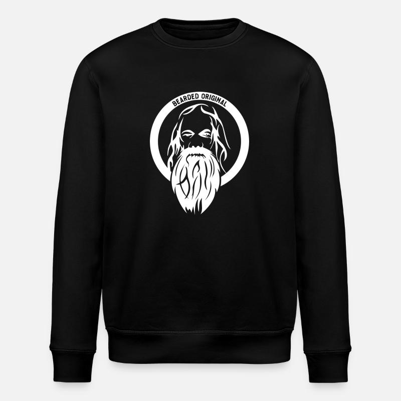 bearded original white - Sweat bio ROLLER Stanley/Stella Unisexe - noir