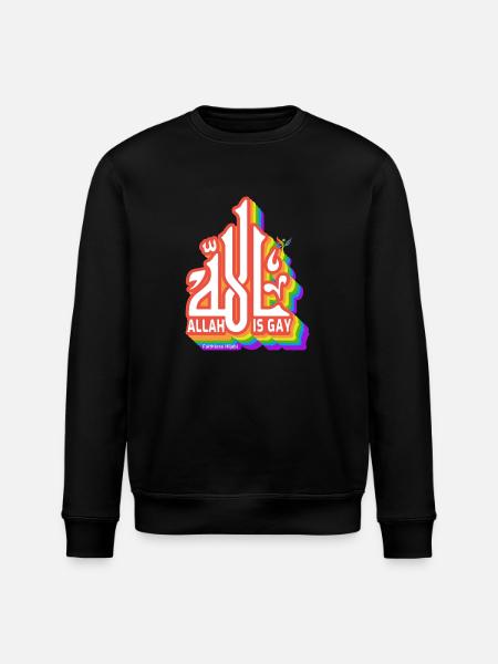 Allah Is Gay - Stanley/Stella ROLLER Unisex Organic Sweatshirt - black