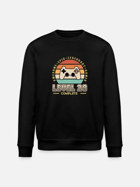 Level 29 ans - Sweat bio ROLLER Stanley/Stella Unisexe - noir