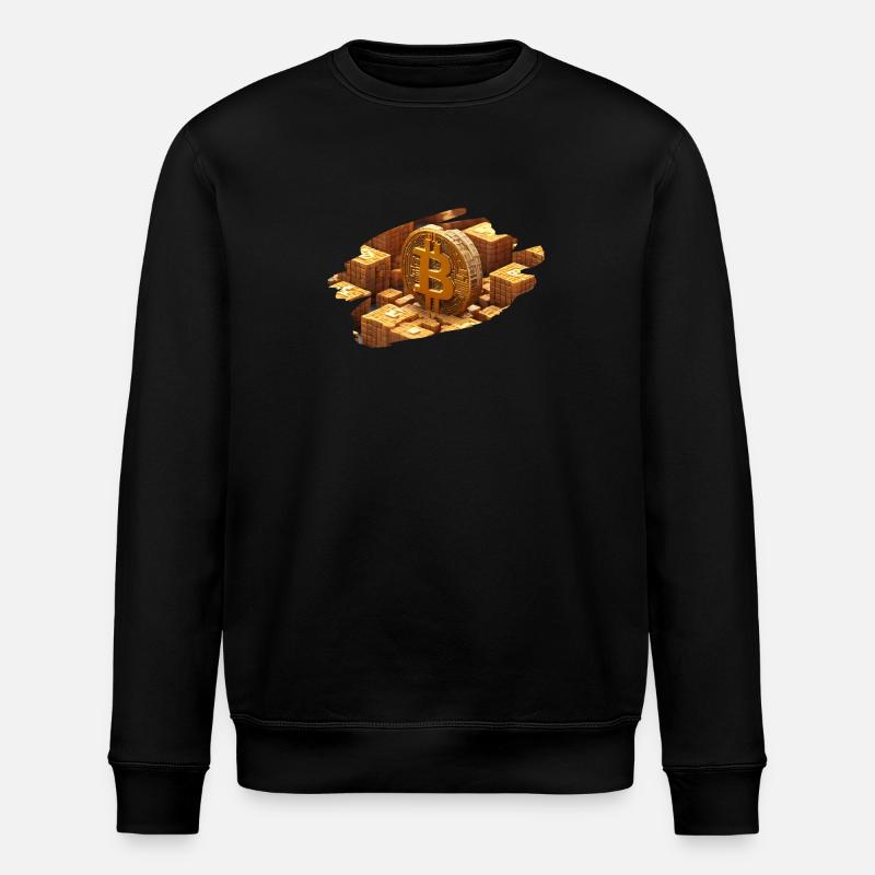 Bitcoin Schatz - Stanley/Stella Unisex Bio-Sweatshirt ROLLER - Schwarz