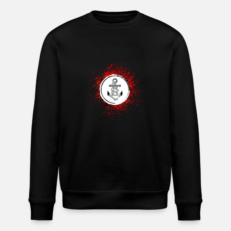 Icône de silhouette d’ancre - Sweat bio ROLLER Stanley/Stella Unisexe - noir