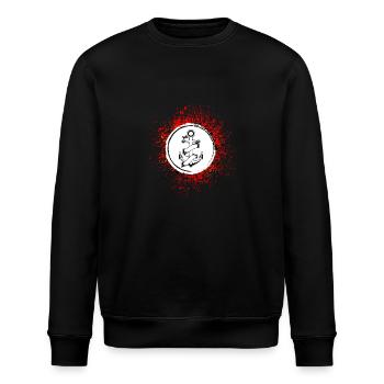 Anker Tattoo - Stanley/Stella Unisex Bio-Sweatshirt ROLLER - Schwarz - Vorne - Nik (191cm)