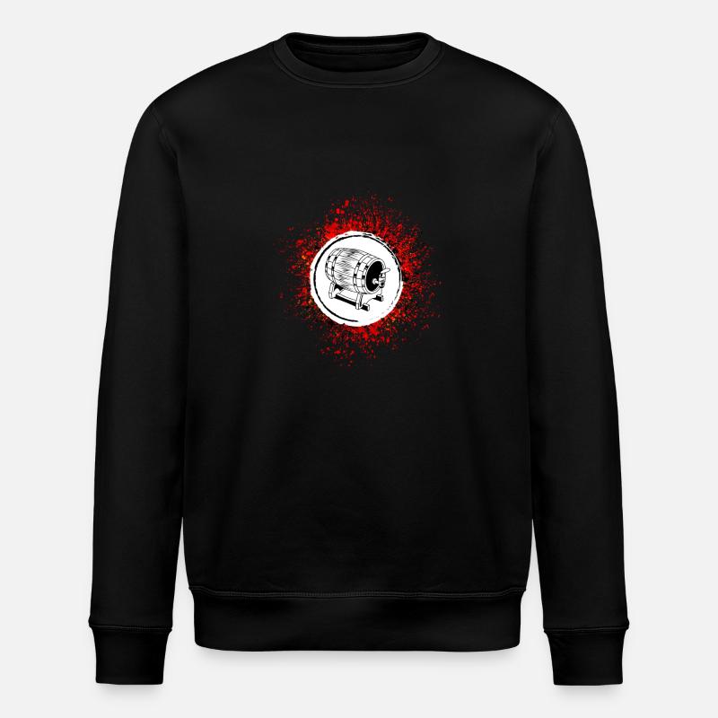 Bierfass Bier Brauerei - Stanley/Stella Unisex Bio-Sweatshirt ROLLER - Schwarz