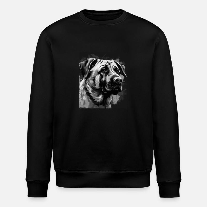 Portrait de chien Kangal - Sweat bio ROLLER Stanley/Stella Unisexe - noir