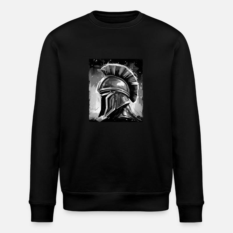 Spartaner Krieger Sparta Helm - Stanley/Stella Unisex Bio-Sweatshirt ROLLER - Schwarz