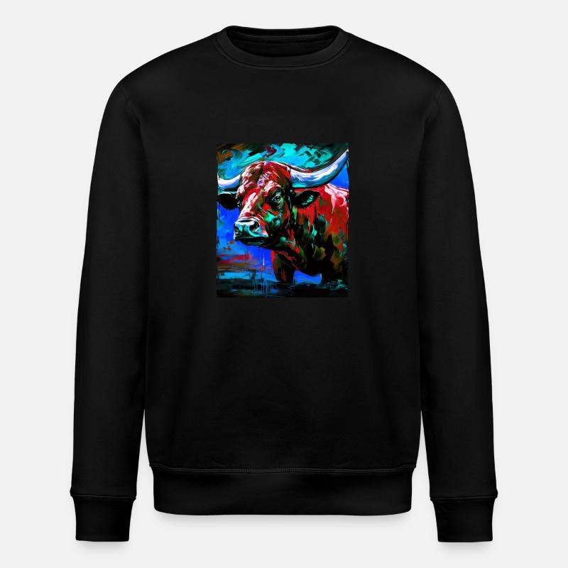 Taureau Portrait Taureau - Sweat bio ROLLER Stanley/Stella Unisexe - noir