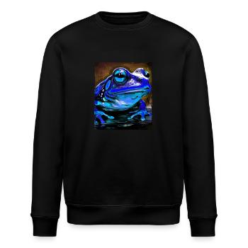 Portrait de grenouille - Sweat bio ROLLER Stanley/Stella Unisexe - noir - Devant - Nik (191cm)
