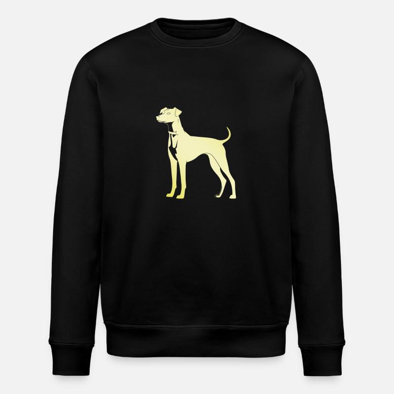 Silhouette de chien whippet - Sweat bio ROLLER Stanley/Stella Unisexe - noir