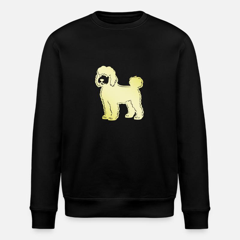Poodle Hund Silhouette - Stanley/Stella Unisex Bio-Sweatshirt ROLLER - Schwarz